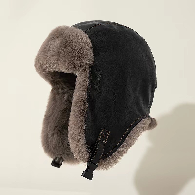 1pcs Men's Winter Retro leathe - Winter Trapper Hat review and price
